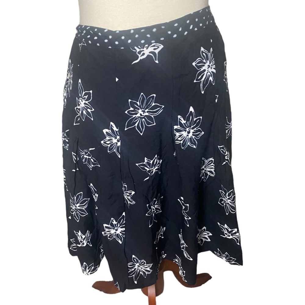 Nomadic Traders Floral Skirt with Polka Dots on Waist